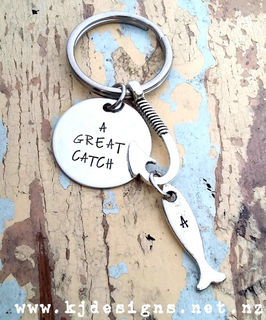 Fish Hook Keyring
