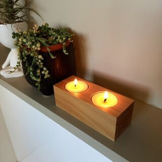 Macrocarpa Tealight for 2 Candles