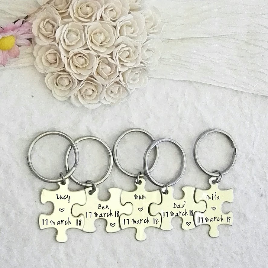 Bridesmaids Puzzle Piece Keyrings