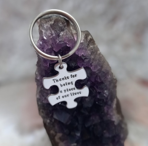 Puzzle Piece Keyring