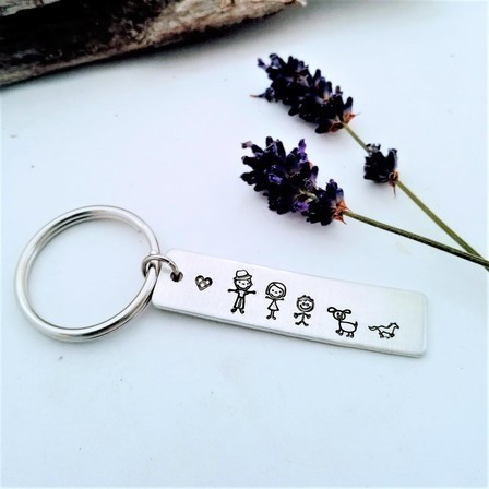 Stick Figure Keyring
