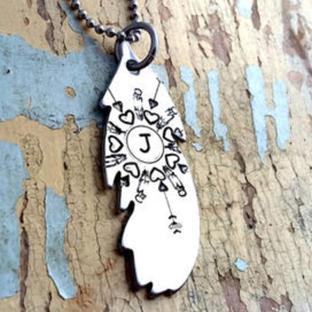 Sterling Silver Feather Pendant