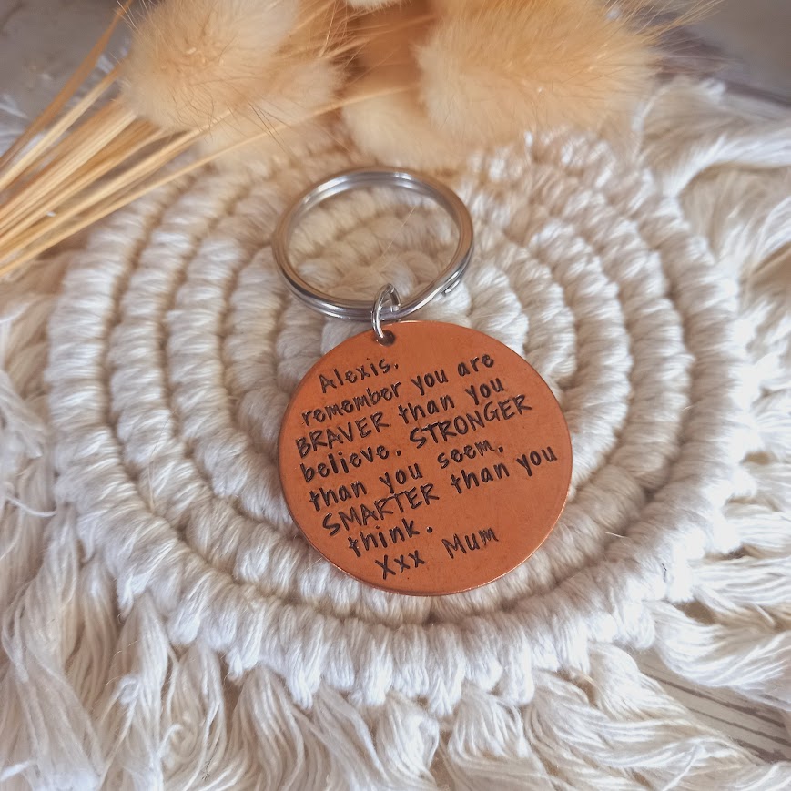 Braver Than You Believe Keyring