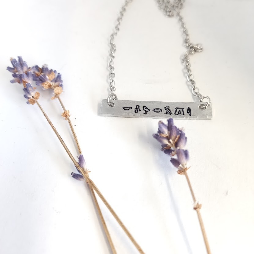 Hieroglyph Bar Pendant