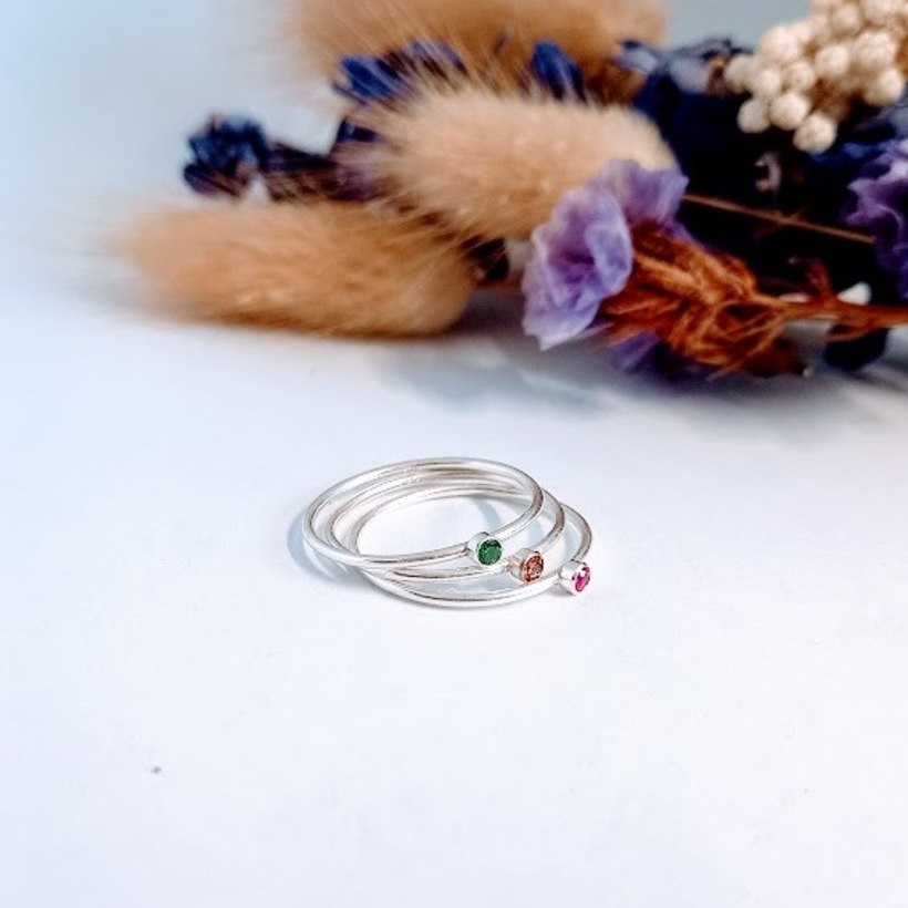 Stacking Birthstone Ring