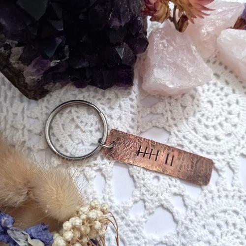 7th Anniversary Copper Keyring