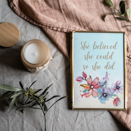 She Believed She Could Digital Print