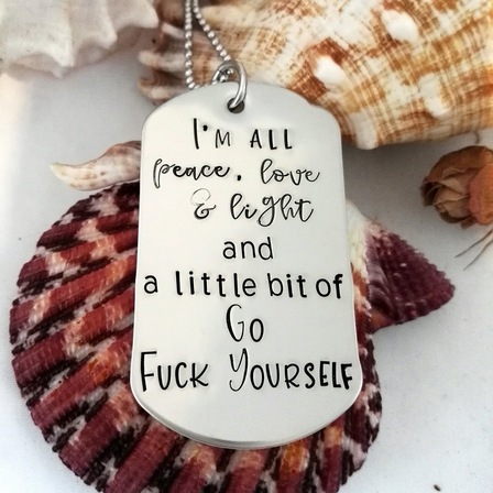 Salty As Peace Love Light Pendant