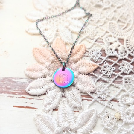 Rainbow Dog Lovers Pendant