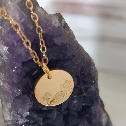 Gold Disc Pendant
