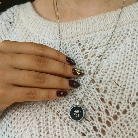 Typewriter Key Pendant