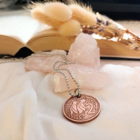 2 Cent Coin Pendant