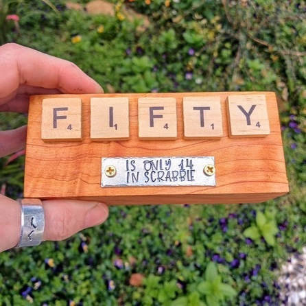 Scrabble Birthday Keepsake