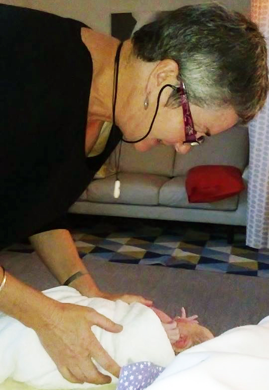 Elise and her incredible Midwife